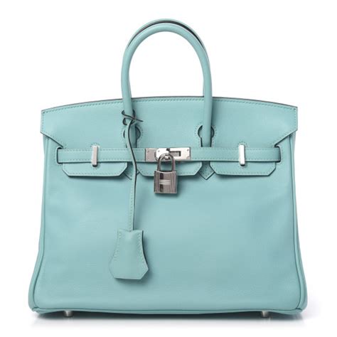 HERMES Swift Birkin 25 Blue Atoll 608702 